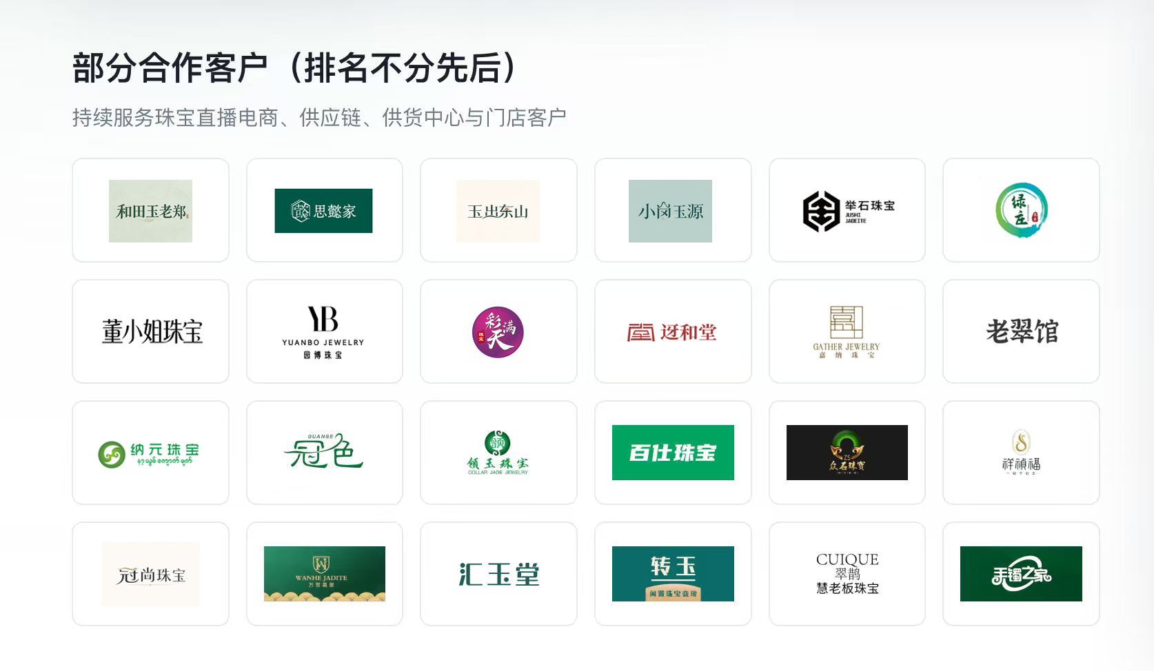 部分合作客户（排名不分先后）